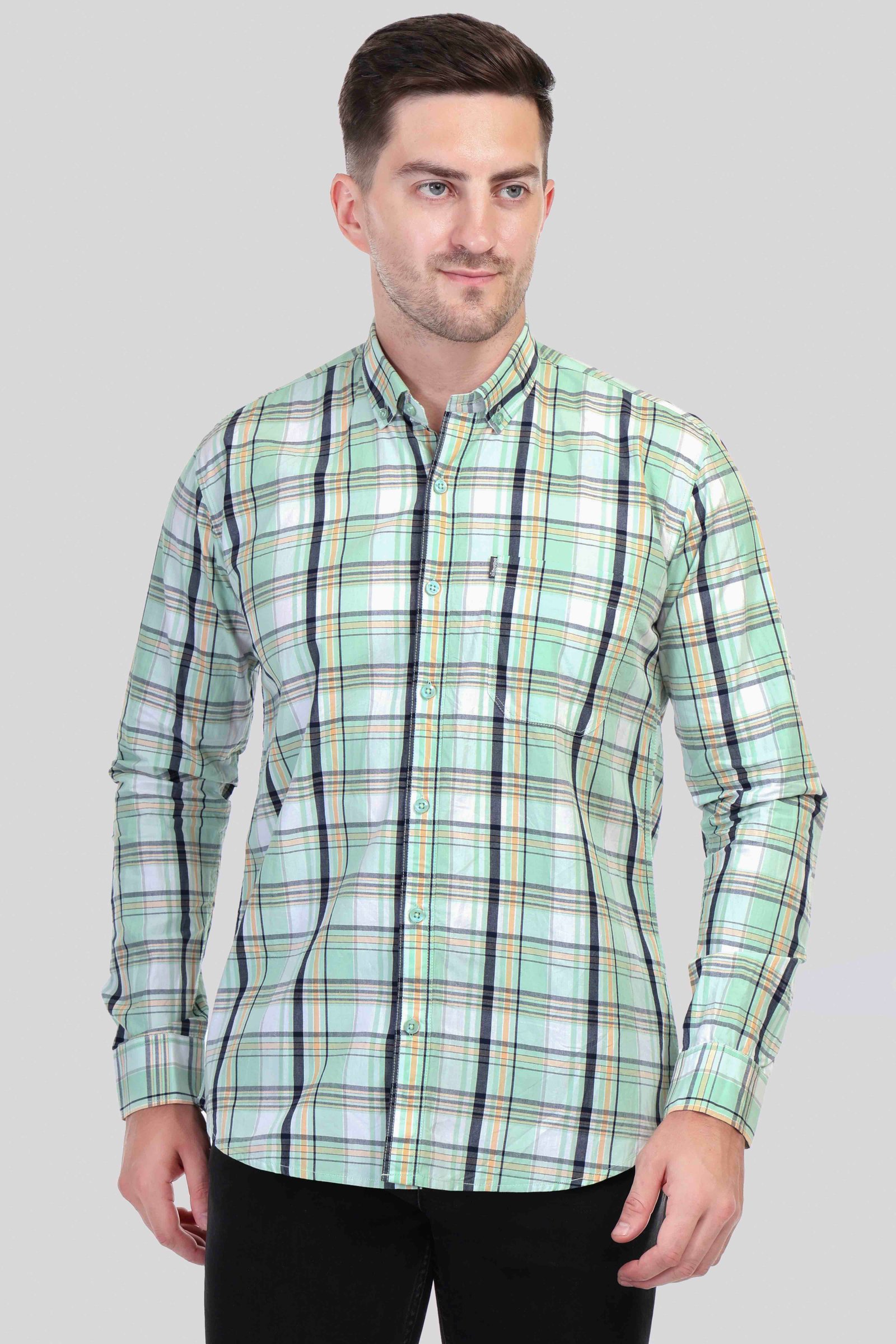 RAREWEFT Checked  Multicolor cotton Men Shirt