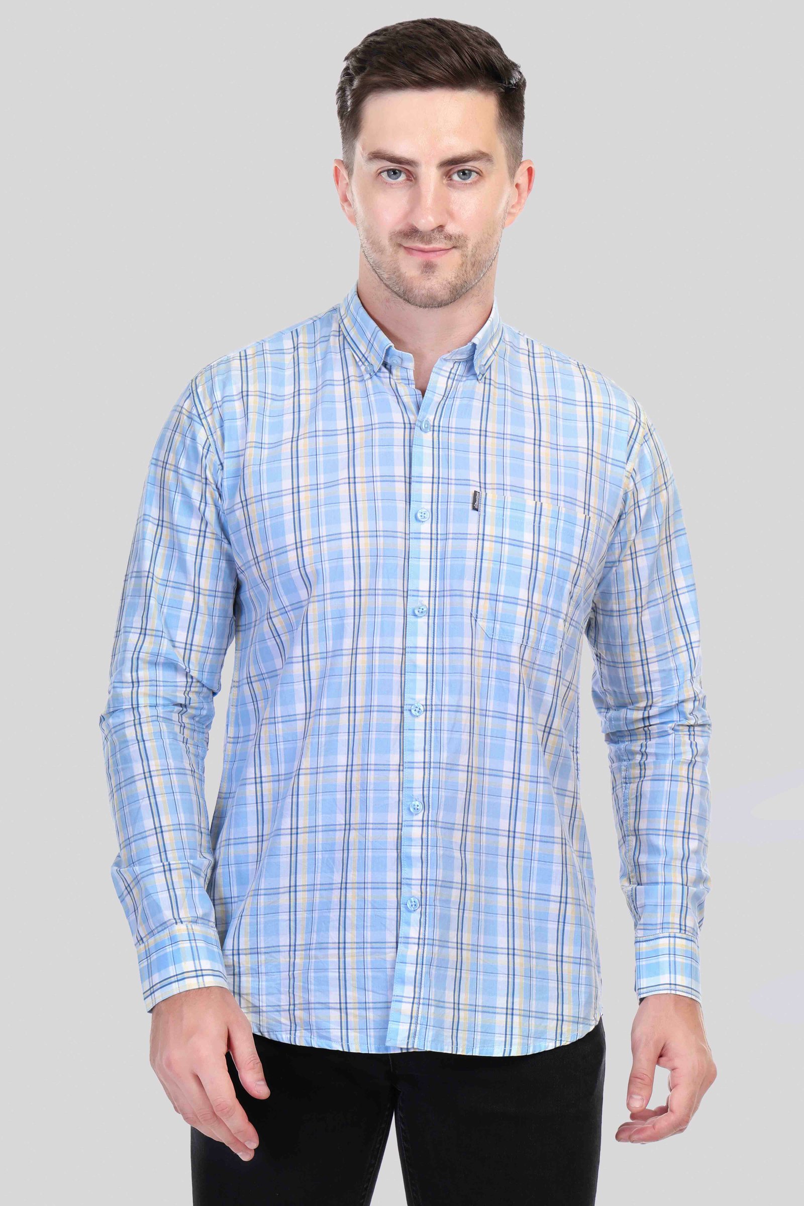 RAREWEFT Checked  Multicolor cotton Men Shirt