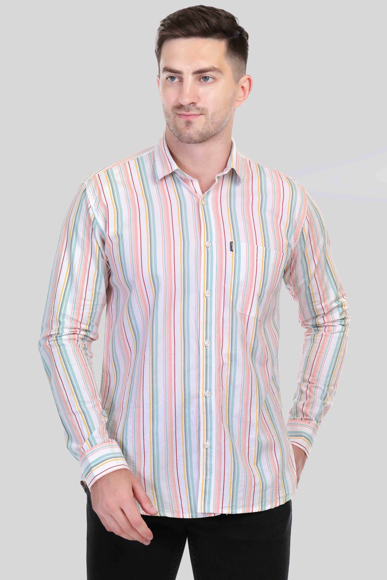 RAREWEFT Multicolor cotton Men Shirt 